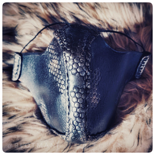 Leather face mask design 2 LAST ONE ~ FREE DHL EXPRESS SHIPPING